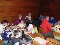 první večeře - kuře s rýží