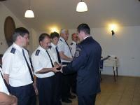 předání pamětní medaile okolním sborům - SDH Bartovice