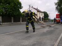 tahání hadic B na 35m